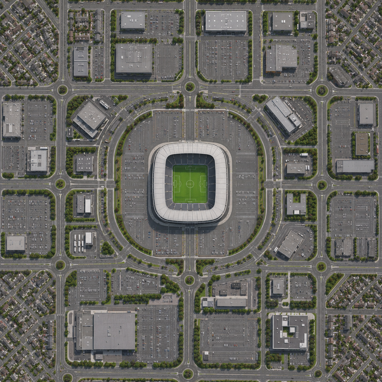 Aerial map showing simulated unauthorised UAV and pilot tracking positions